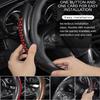 1 Paire Housse de Volant de Voiture 38cm Silicone Antidérapant Couvercle Booster de Volant Fibre de Carbone/Mat Décoration Intérieure