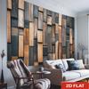 Dwuwymiarowe Tło z Teksturą Drewna Warstwowego w Stylu Industrialnym, Boho i Rustykalnym