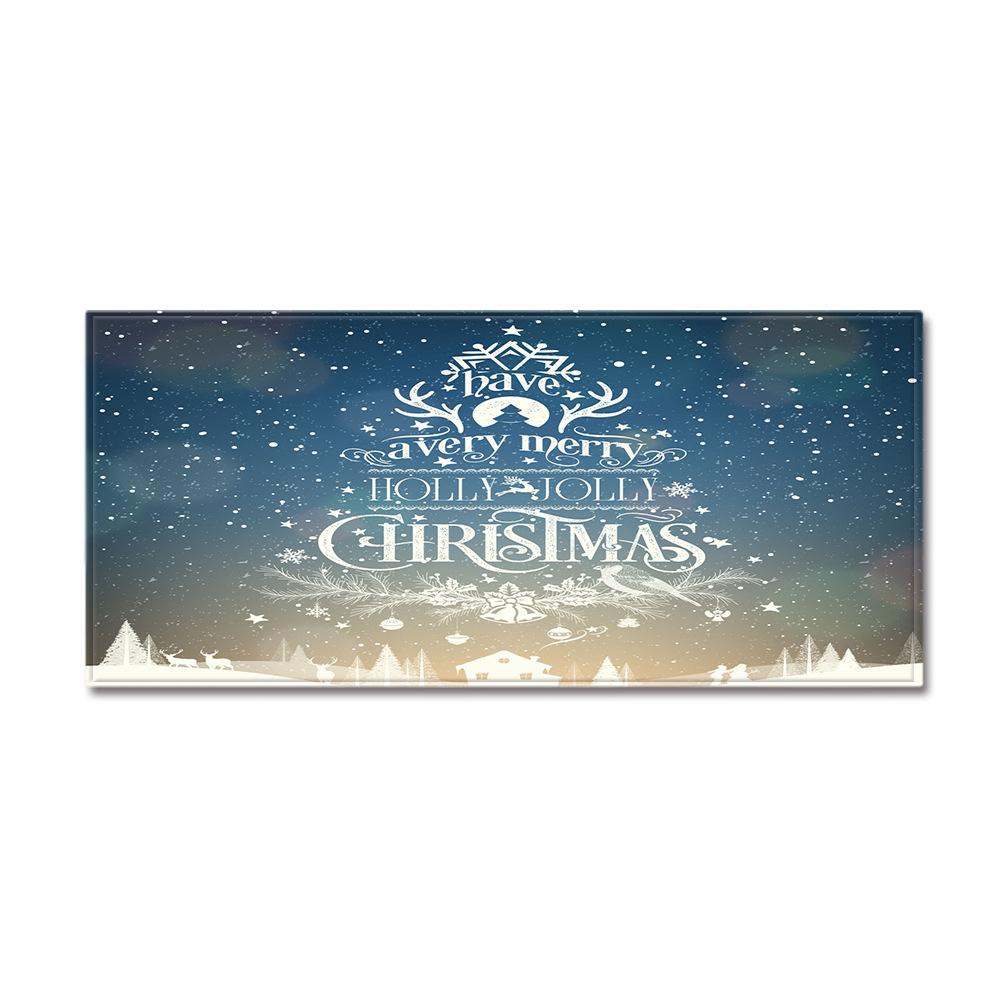 Christmas Kitchen Sand Carpet Doormat Long Floor Mat