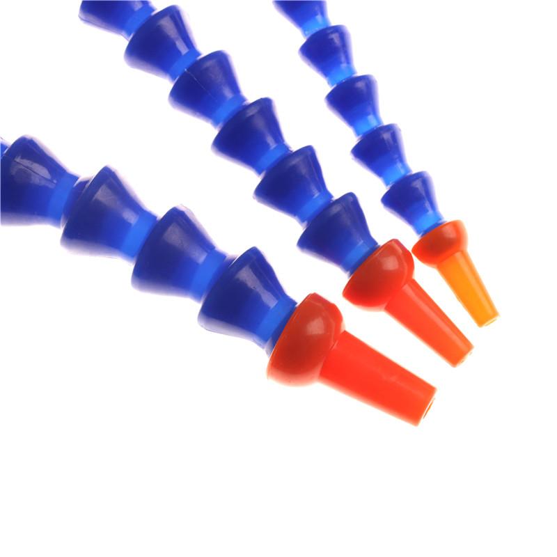 Flexible 1/4" 3/8" 1/2" Water Oil Coolant Pipe Hose Round Nozzle Without Switch