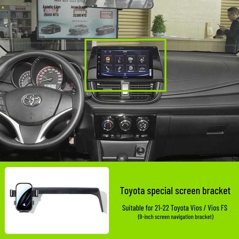Toyota Auto-Bildschirm Handyhalter - Horizontale Stumme Spiegel-Navigationshalterung