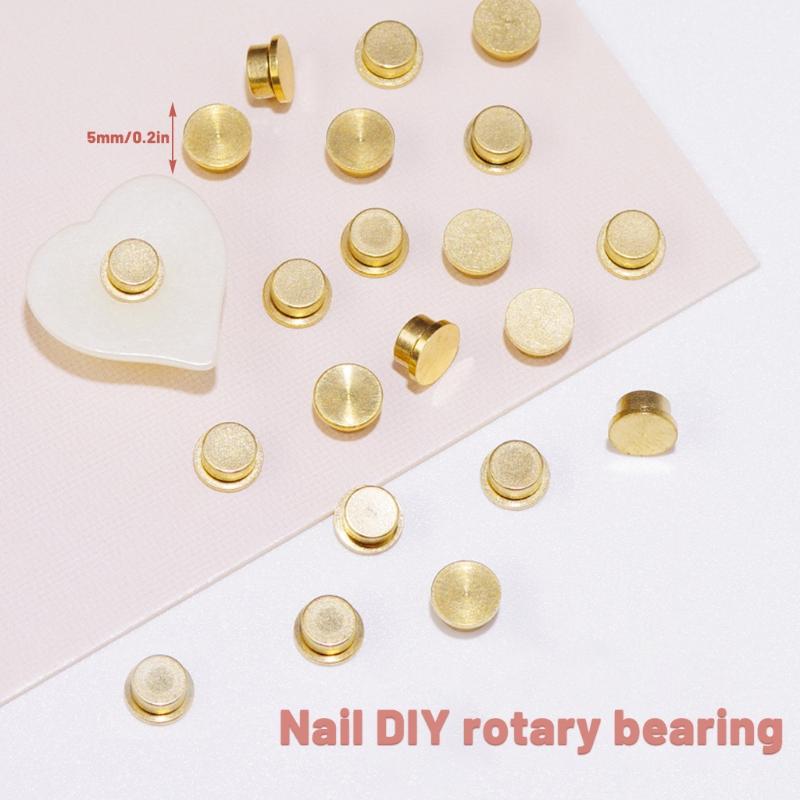 Spinning Nail Charms DIY Tool for 3D Nail Art Rotation Rotary Bearing For Nails