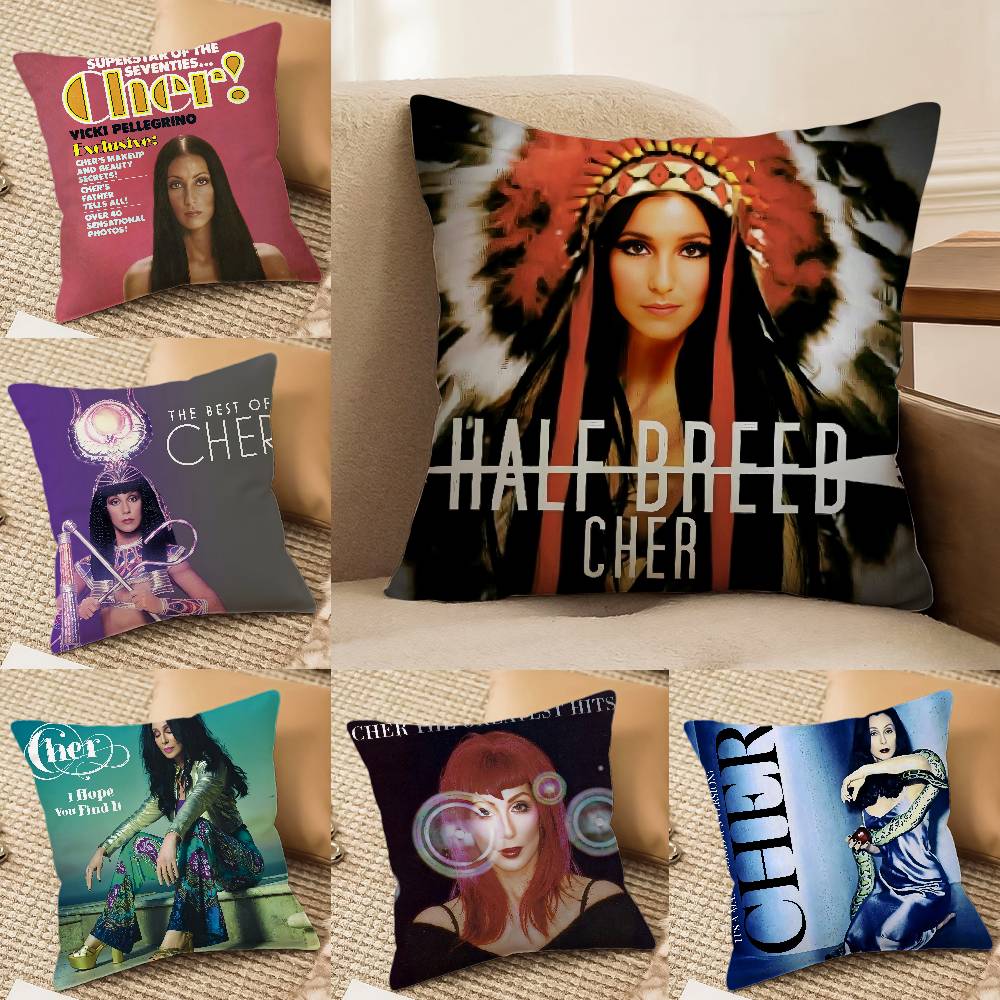 Cute C-CherS Pillow Case Anti-dustmite Invisible Zipper Sofa Bed