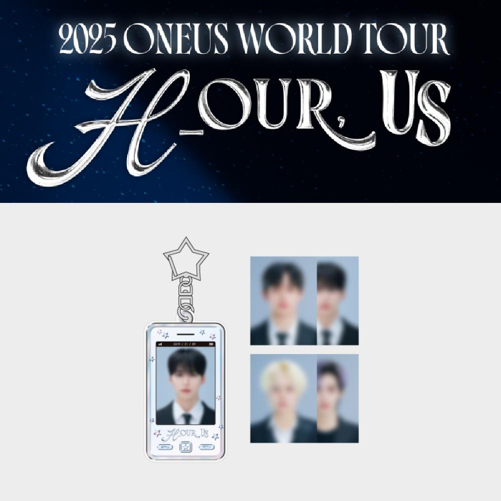

Предзаказ 2025 ONEUS Мировой тур H_OUR, Набор брелоков для ключей с держателем для ID-фотографии участника из США