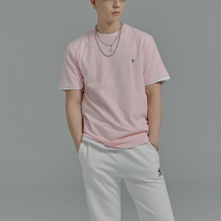 New MLB T Shirts Unisex Pink 31TS01131-10P