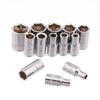 1/4Inch 4-14Mm Six Angle Sleeve Convert Hex Deep Socket Wrench Head Sleeve For Ratchet Wrench Auto Repair Hand Tool