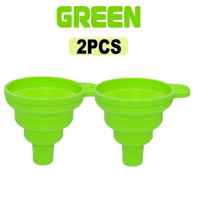 Foldable Silicone Funnel Collapsible Universal Funnels Beer Oil Liquid Hopper Kitchen Cooking Accessories Engine Tools Trechter