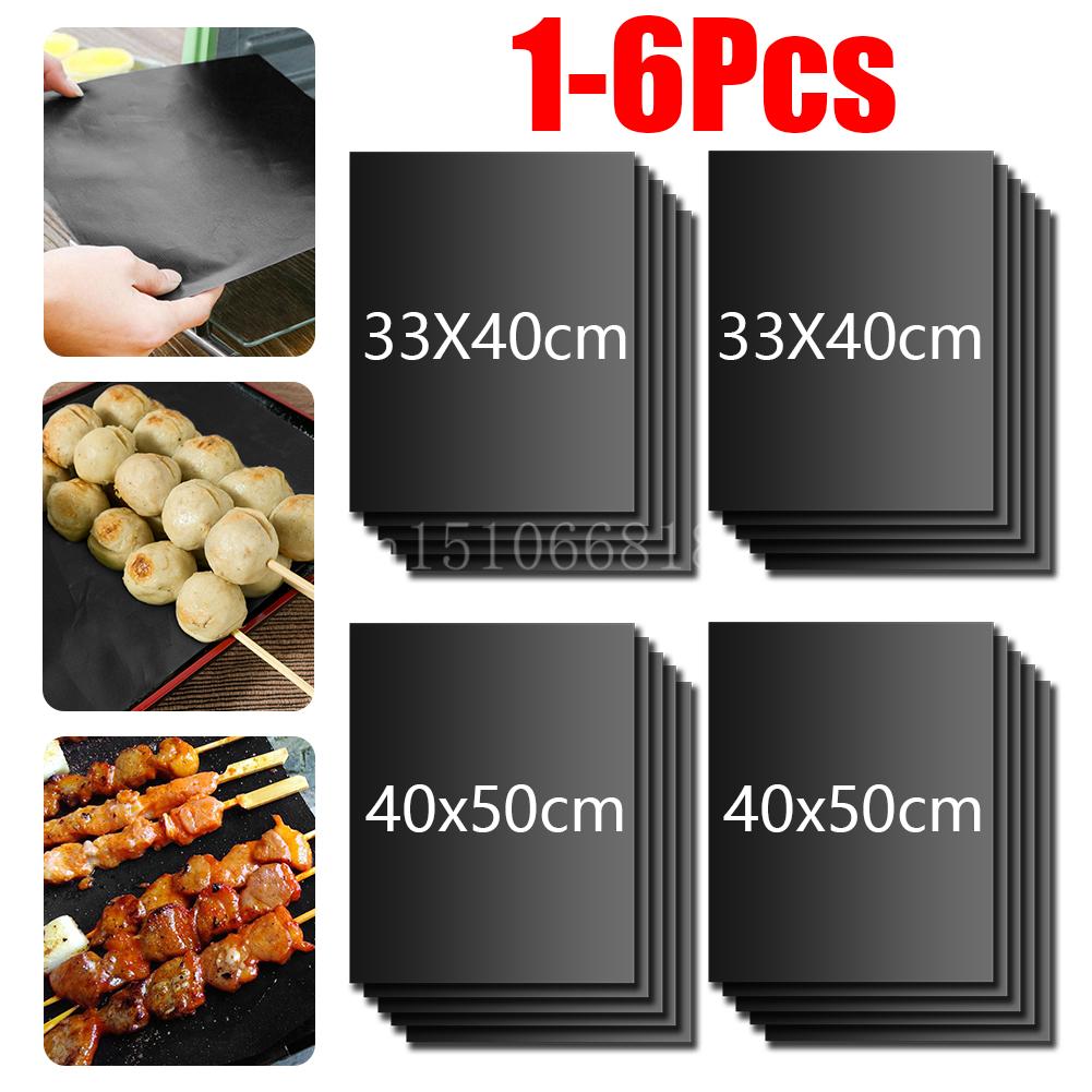 Antihaft-Grillmatte Wiederverwendbar Hitzebeständig Ofenauskleidung Backmatte für Zuhause Outdoor-Picknick Grillküchenzubehör