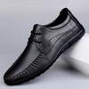Genuine Leather Mens Oxford Shoes Casual Shoes Cowhide Business Footwear Soft Comfortable Male Walking Shoes Breathable Sneakers