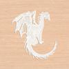2PCS Dragons Dies for Card Making DIY Scrapbooking Animals Metal Cutting Dies for Paper Crafting Arts Crafts Embossing Die Cuts Punch Template Moulds