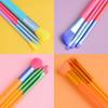 15Pcs Rainbow Rainbow Makeup Brushes Professional Colourful Make Up Brush Set  Lips Tools