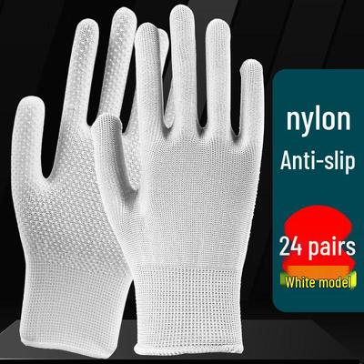 Hanyou Thin Non-Slip Dotted Nylon Work Gloves