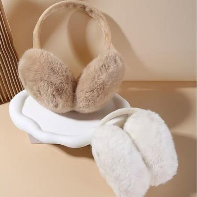 Faux Fur Winter Earmuffs Warm Ear Warmer Fashion Plush Earmuffs  for Men Women