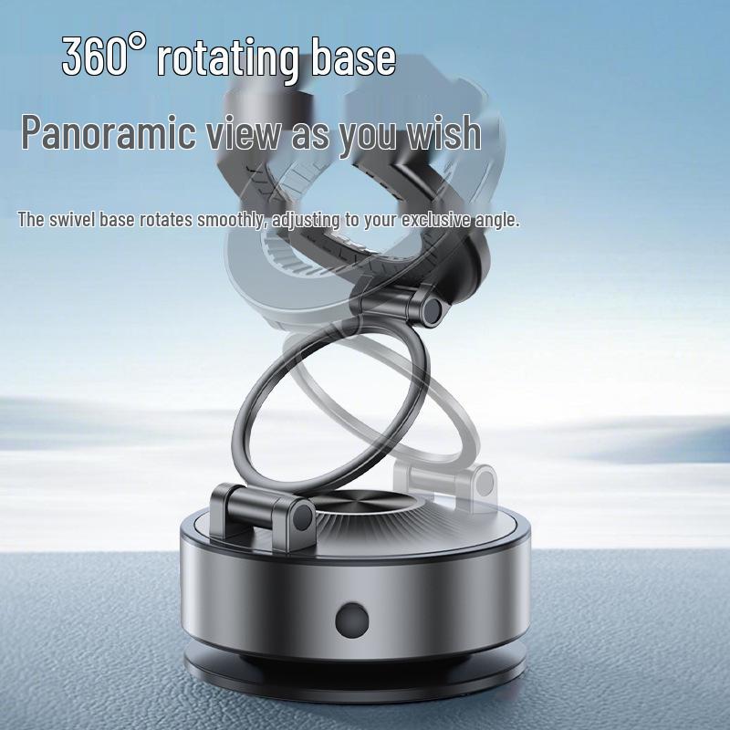 2026 Metal Magnetic Car Phone Holder with Suction Cup for Dashboard Navigation