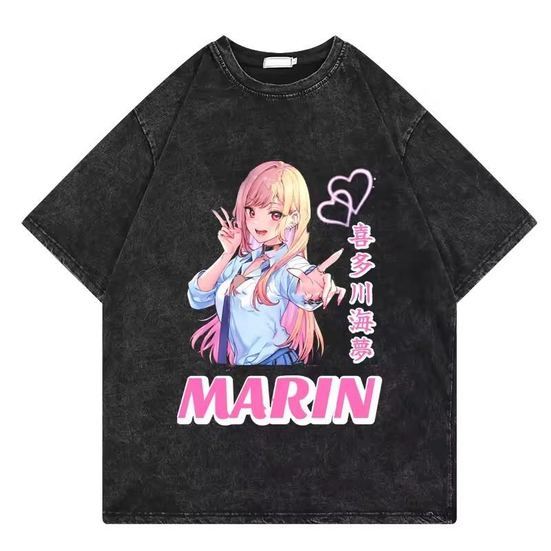 

Marin Kitagawa Shirt My DressUp Darling Washed Tshirt Vintage Loose Unisex Year round clothing Oversized high quality Couples 2XL