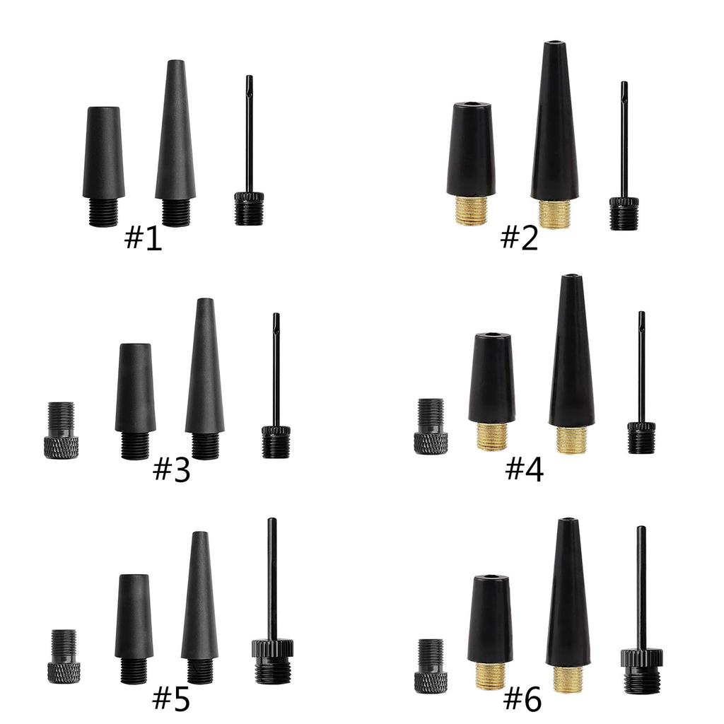 Fahrräder Ventiladapter Ballpumpe Nadel Aufblasnadel Luftpumpen Nadelset für Alle Fahrräder Sportbälle Aufblasbar