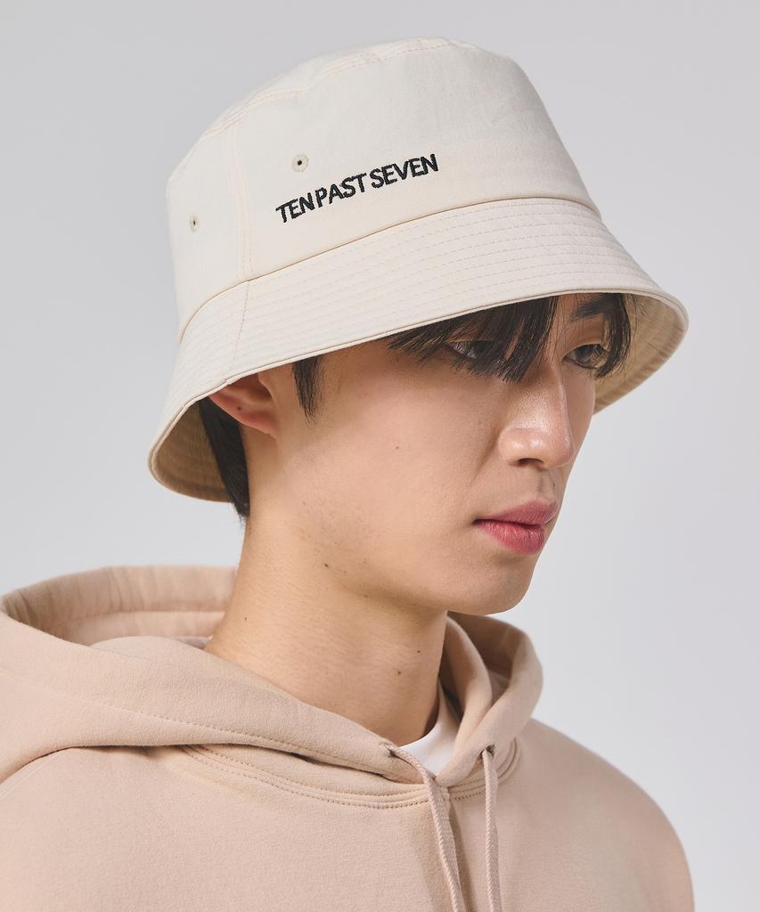 TEN PAST SEVEN Logo Bucket Hat - Ivory