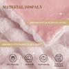 Double Sided Thickened Warm Soft Faux Rabbit Fur Bubble Plush Blanket Tuscany Style for Office Nap Sofa Throw Bedroom Decor Home