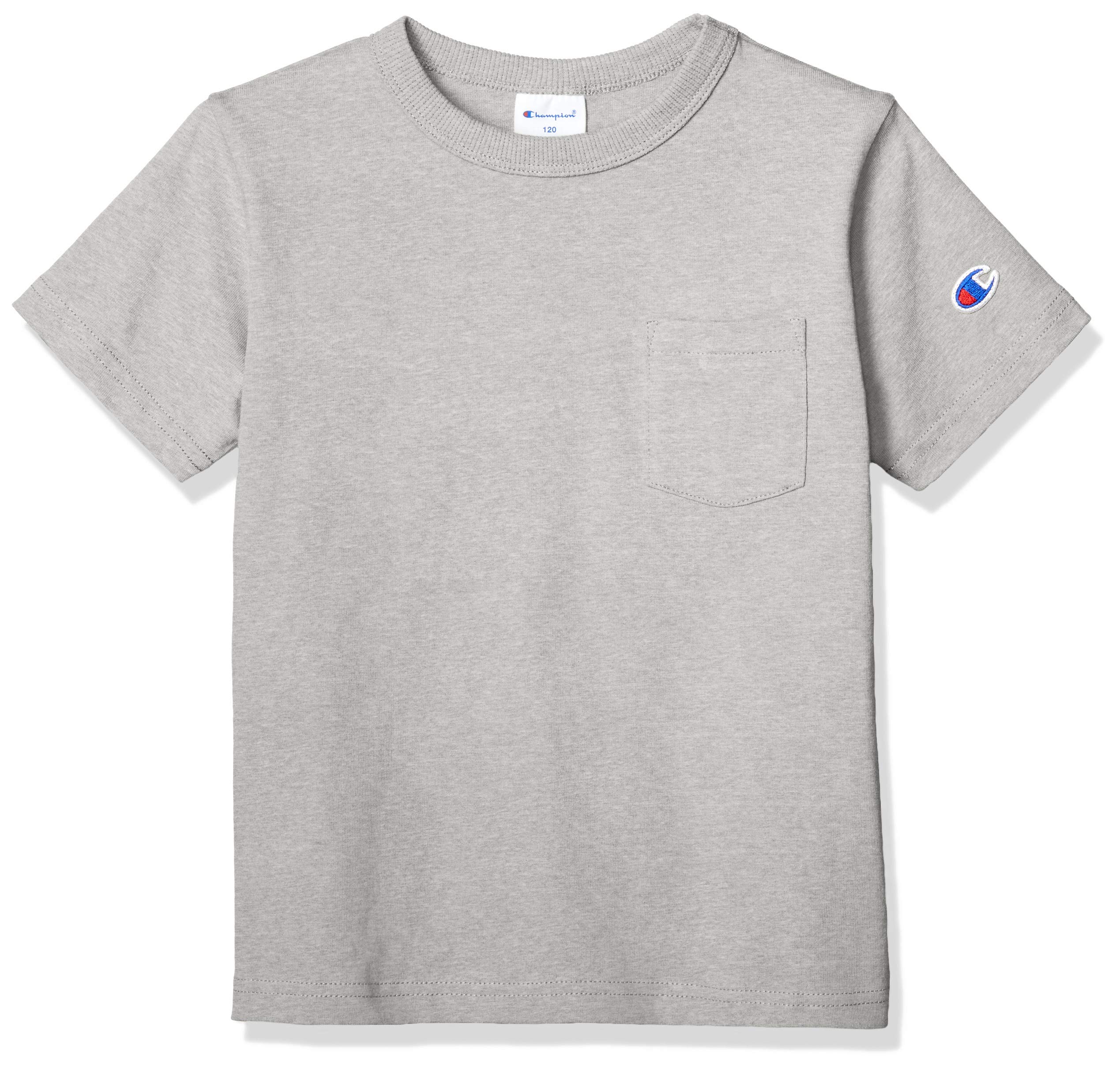 

Champion Basic Oxford Size 110 T-Shirt CS6409, Boys, Gray,