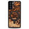 Bewood Unique Case for Samsung Galaxy S21 FE - Orange with MagSafe