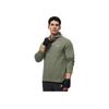 Li Ning Fitness Series Solid Color Outdoor Casual Sports Zipper Hooded Fleece Long Sleeve Jacket Men Jackets Mixed-Color Smoke-Green AWDU069-3