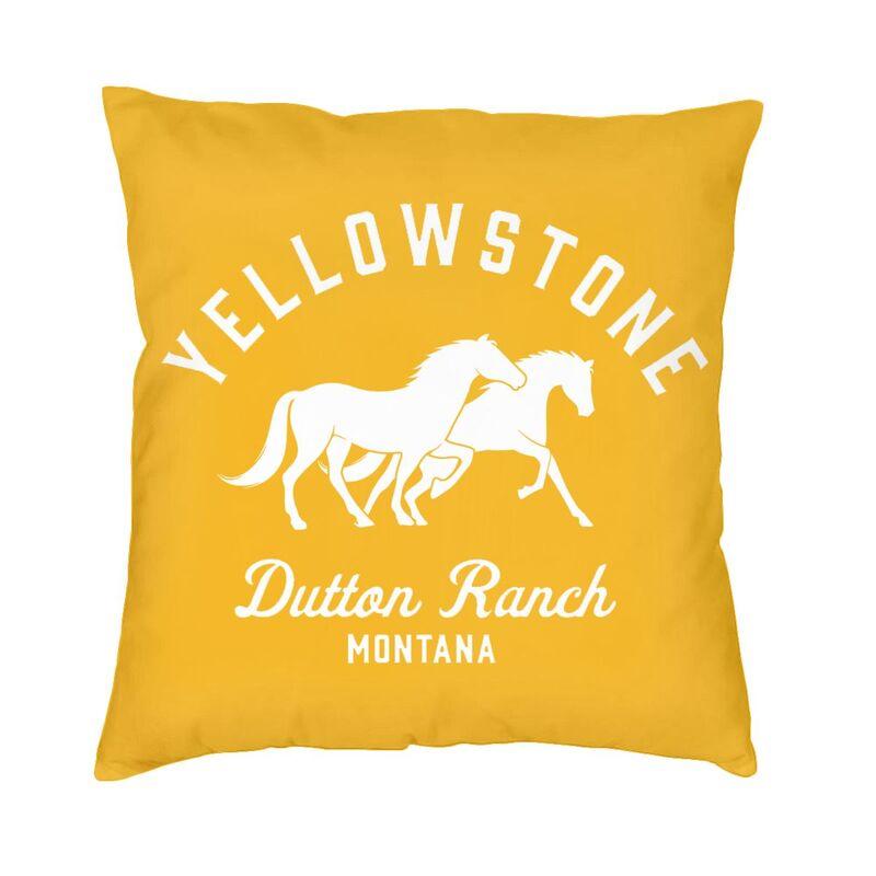 Luksusowa poszewka na poduszkę Yellowstone 45x45cm poliester Dutton Ranch rzuć poszewka na poduszkę Sofa krzesło kwadratowa poszewka na poduszkę Home dekoracyjne