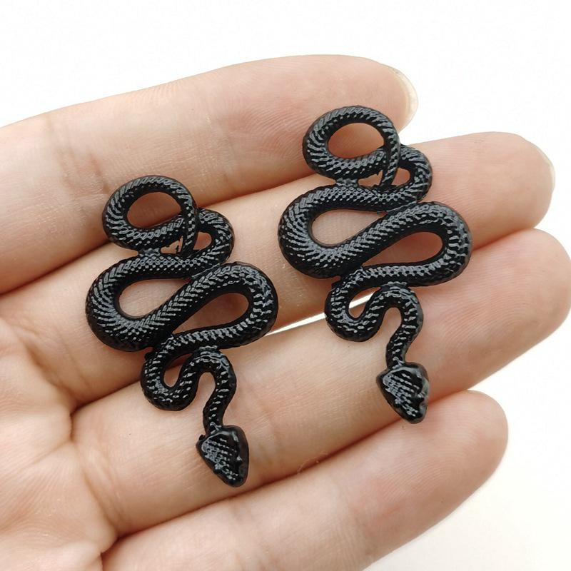 Iridescent Antique Silver Python Pendant