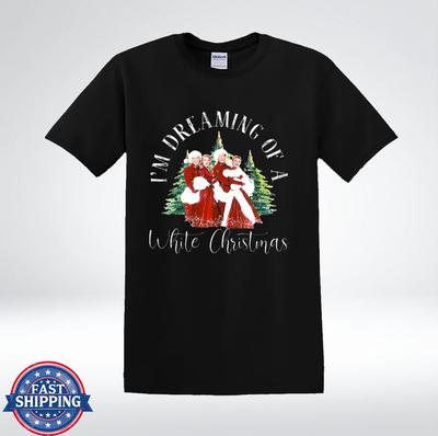 Ich träume von einer weißen Weihnacht Vintage Feiertagsgrafik T-Shirt