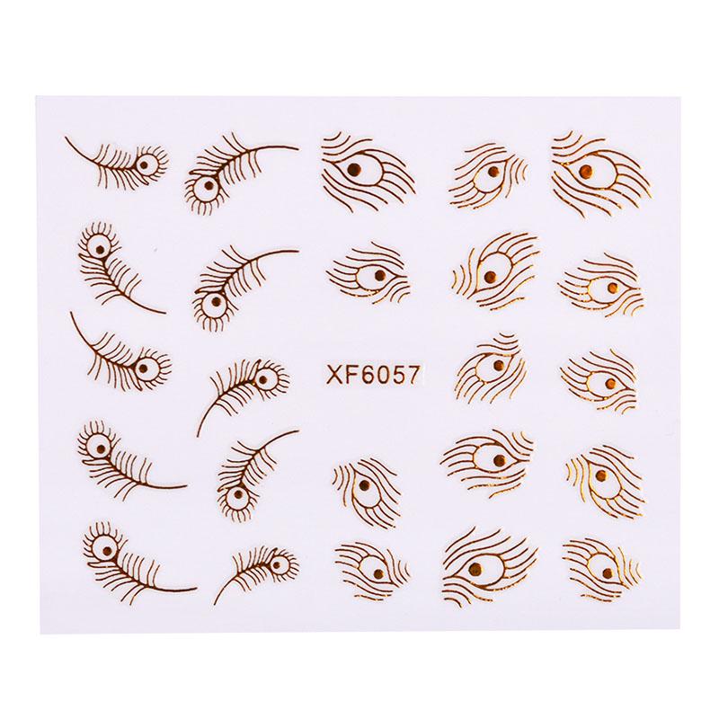 Goldfarbene Reißverschluss-Designs, Nagelkunst-Aufkleber, Abziehbilder, Maniküre-Dekoration, Werkzeuge, DIY-Nagelkunst-Spitzen, Mode-Accessoires