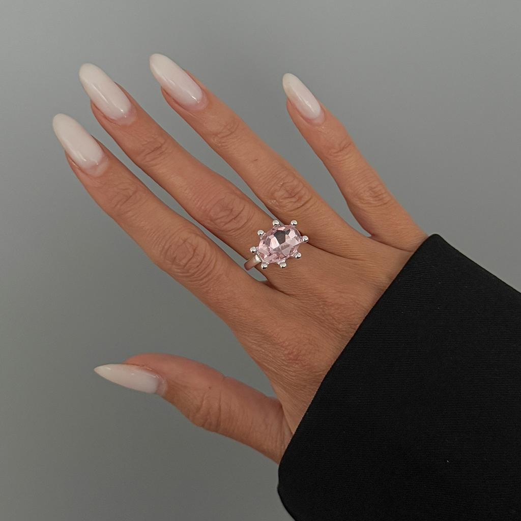 Salircon Exquisite Cute Colorful Rhinestone Adjustable Open Ring Lady Retro Acrylic Stackable Knuckle Ring Y2K Jewelry Accessory