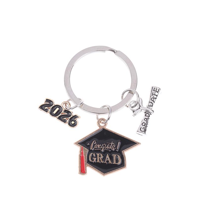2026 Tocco e toga da laurea Portachiavi Anello Studente Donna Gioielli Accessori Personalizzati Ciondolo Regali Per Sempre