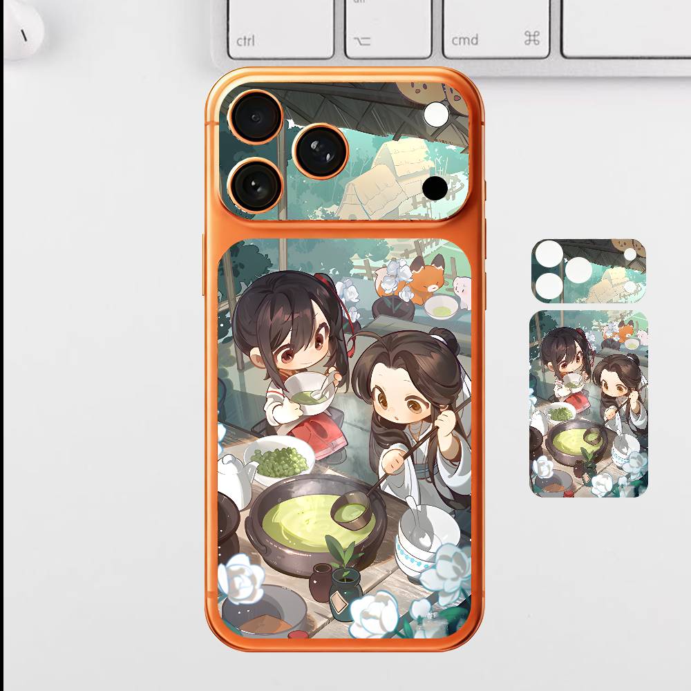 Kawaii Tian Guan For Iphone 17 Pro Max Back Protective Decorative Sticker Back Cover