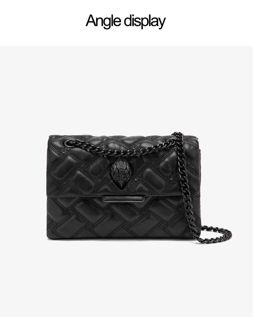 2025 Minimalist Black Eagle Crossbody Chain Bag