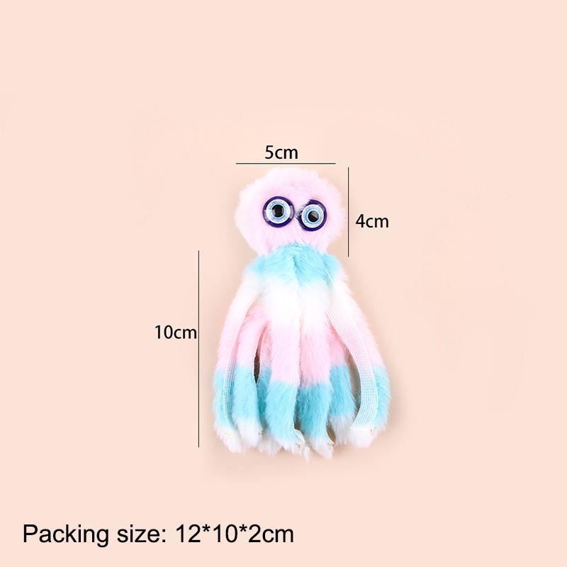 

Игрушки для кошек Милая плюшевая игрушка в виде мультяшного осьминога Зубы, устойчивые к укусам Интерактивные игрушки для кошек Палочки для дразнения Меняющиеся головы Товары для животных