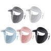 Cycling Mask Breathable Summer Sun Protection Hat Ice Silk Face Mask UV Proof Cooling Coverage for Outdoor Cycling Sports Hats