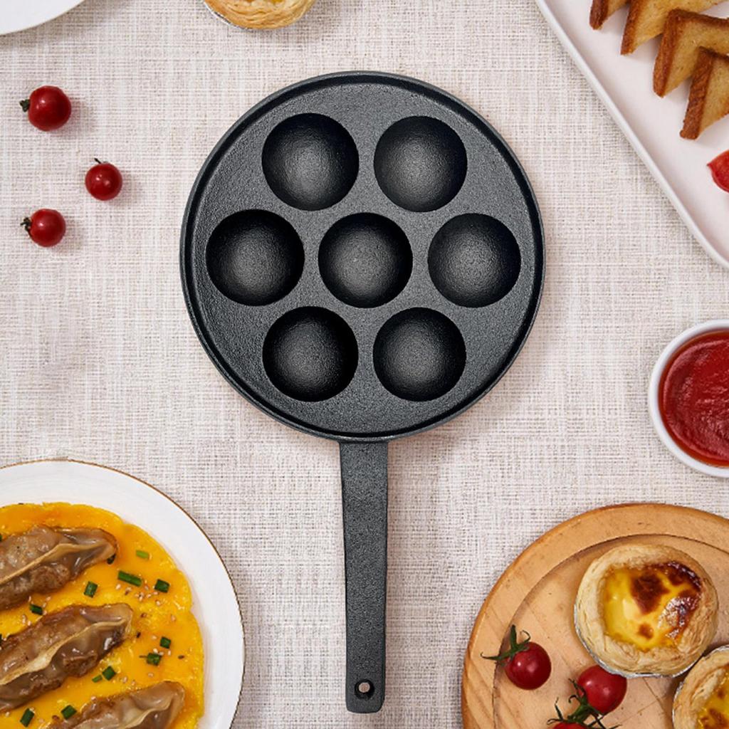 Takoyaki Maker Ball 7 Holes Multipurpose Practical Cooking Tools Baking Pan for