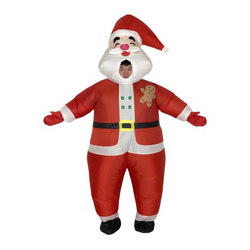 Santa Claus & Snowman Inflatable Costume for Christmas Party & Cosplay Adult 150-190 cm