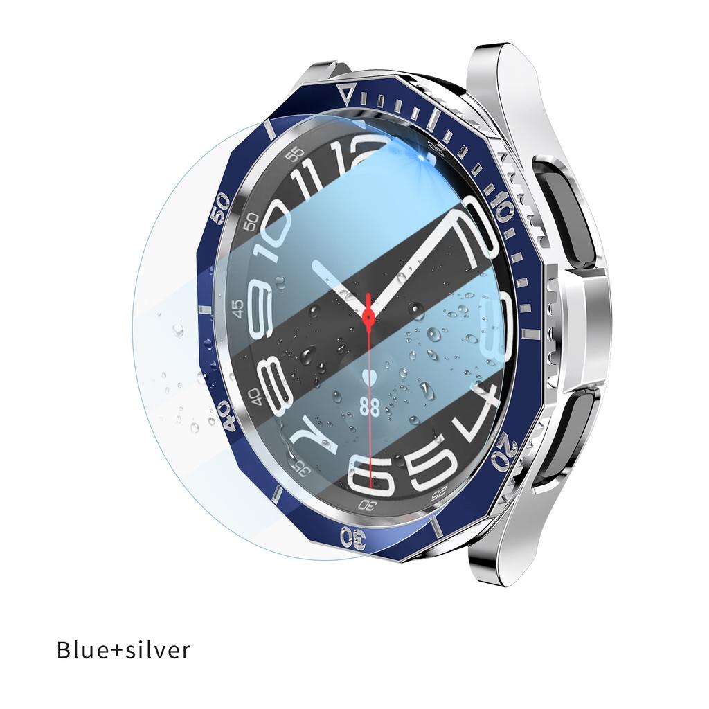 3 in 1 Case+Bezel Ring+Glass Film For Samsung Galaxy Watch 6 Classic 47MM 43MM Screen Protector Galaxy Watch 6 Classic Bumper