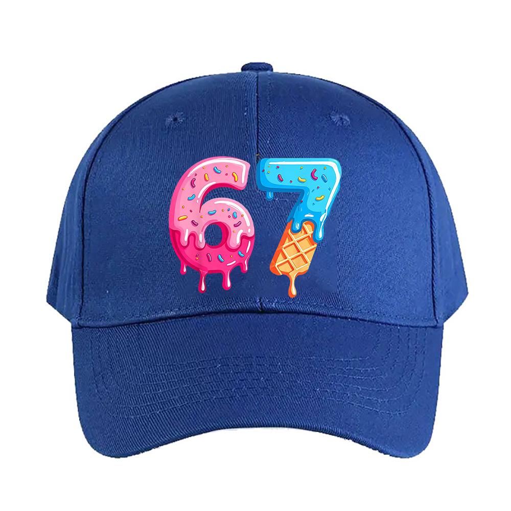 Funny Ice Cream Meme Caps Summer Adult Baseball Cap Adjustable with Curved Brim Duckbill Hat Protection Sun Hats