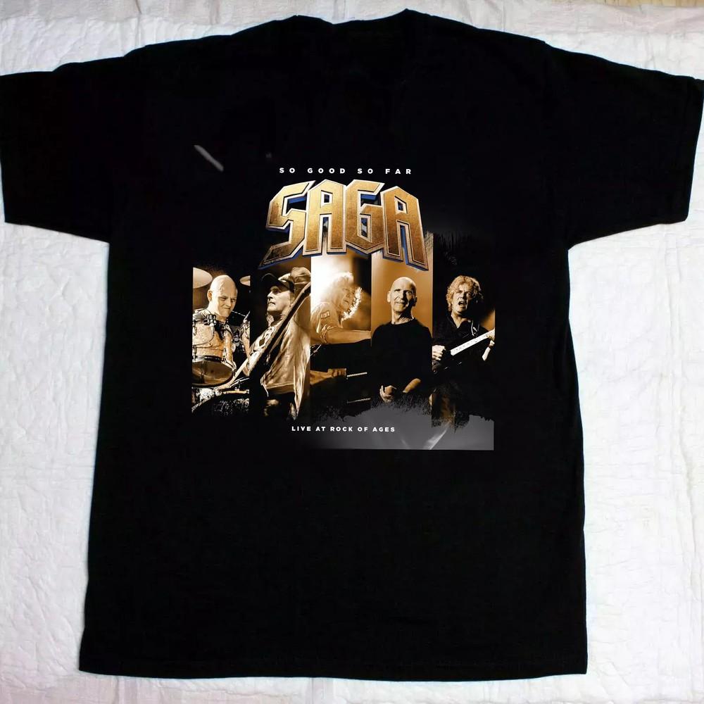 SAGA Band So Good So Far Live At Rock Ages T Shirt Full Size S-5XL TT473.webp Unisex T-Shirt S