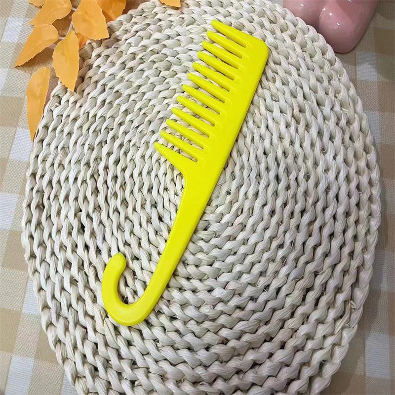 Large Curved Wide-Tooth Comb for Curly and Long Hair, Anti-Static, Net Red Style