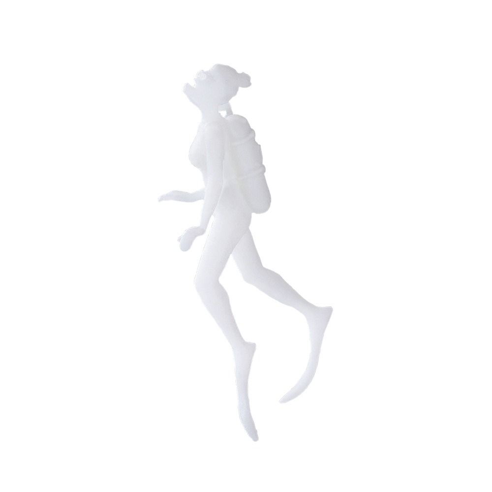 Unpainted Micro Landscape Diver Model Decorative Diver Figurine Toys Desk Decoration