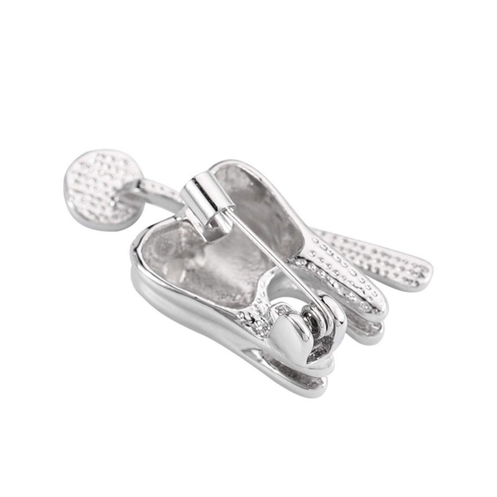 Zinc Alloy Tooth Shape Brooch Enamel Geometric Dentist Nurse Enamel Pins Backpack Badge Korean Style Clothing Accessories