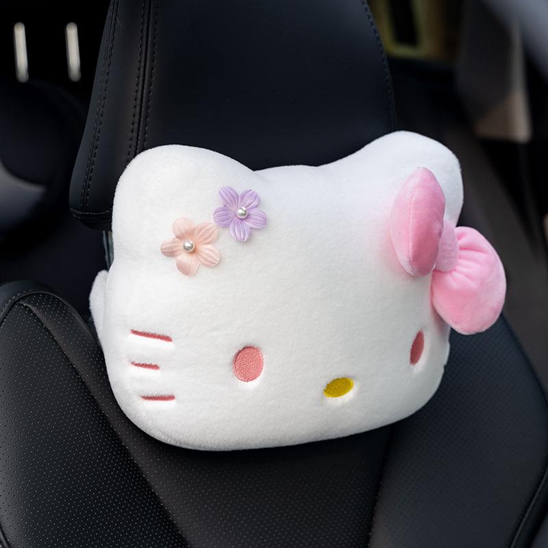 Hello Kitty Car Neck Headrest Pillow Accessories Automobiles Seat Neck Rest Auto Seat Head Support Neck Protector Gifts