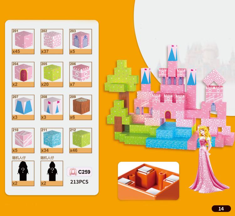 Magnetic Blocks Princess Castle World Creative Magnetic Building Blocks Stem Preschool Learning Sensory Toys Birthday Gift
