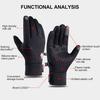 Winter Cycling Gloves Touchscreen Anti Slip Warm Padded for Outdoor Running Fitness Athletic Abrasion Resistant