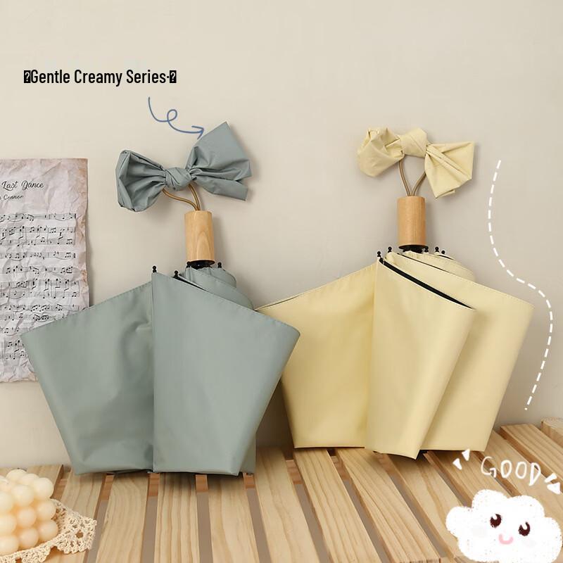 

Xuqing Manual Folding UV Umbrella with Wooden Handle