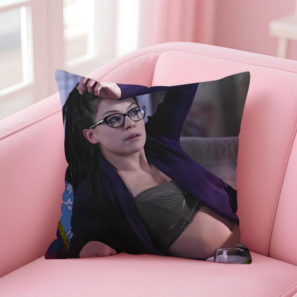 German Crime Drama Star Cosima Niehaus Cushion Cover Pillowcase Short Plush Invisible zipper Room Sofa Cushion Cover
