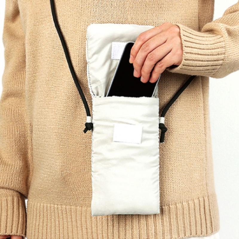 Daiso Volume Padded Mini Crossbody Bag Grey