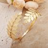2Pcs Elegant Metal Drapery Holdbacks - Bohemian Leaf Design Curtain Tiebacks for Home Decor